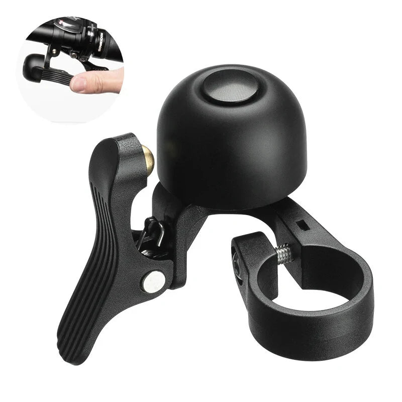 ROCKBROS Bike Bell Copper Alloy Security Alert Waterproof Ring Easy Installation Crisp Bell for MTB Road Bicycle Cycling
