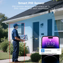 Hiseeu WTD904D 4MP Pixels Solar Powered Wireless WIFI IP Camera with Color Night Vision PIR Motion Alerts 5200mAh Battery Low power consumption IP66 Waterproof Security Camera