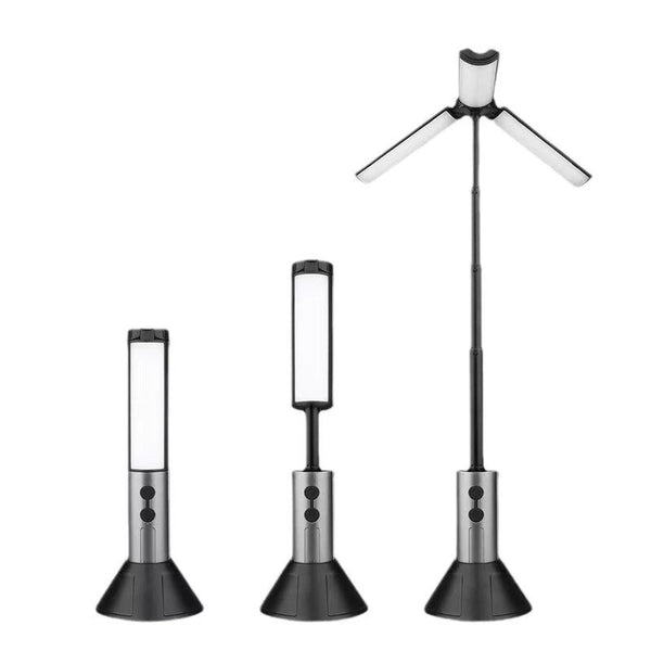 Bikight Folding LED Bright 3 Sided Lamp Telescopic Flashligh Car Repair Working Lights Dimmable Waterproof Outdoor Camping Tent Light
