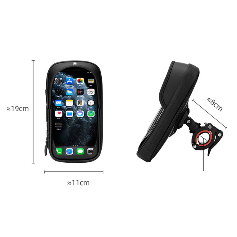 ROCKBROS B17-7 6.2'' Portable Touch Screen Phone Holder Bicycle Bag 360 Adjustable Waterproof Bike Front Frame Bag