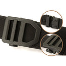 TUSHI 120cm Length Fashion Automatic Buckle Military Tactical Belt Thick Canvas Webbing Outdoor Shooting Waistband for Men Camping Hiking