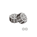 MJX 14209 14210 RC Car Tires Pair Spart Parts 14300D1 14300D2 14300E1 14300E2