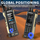 Baofeng UV32 10W GPS Walkie Talkies Sand Color Custom Two Way Radio Multi-Band Bluetooth APP Programming Tri-Power 2.0" TFT Screen NOAA Weather Reception