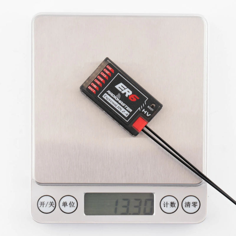 Radiomaster ER6 2.4GHz 6CH ExpressLRS ELRS RX 100mW PWM Receiver Support Voltage Telemetry for FPV RC Drone Airplane Glider