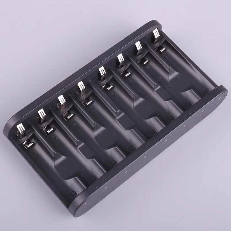 ISDT A8 Air Battery Charger 8 Bay AA AAA Smart Battery Charger Max 27W Wireless Operation for Rechargeable 10500 12500 Ni-MH/CD LiHv LiFePO4 Battery USB C Input