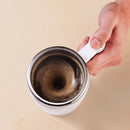 400ml USB Rechargeable Battery Auto Mixing Cup For Coffee Milk Grain Oat Magnetized Stirring ABS Stainless Steel Mug