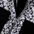 INCERUN Mens Floral Print Patchwork Jacket Crop Top Zipper Stand Collar Short Jackets for Men Large Size S-5XL
