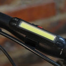 XANES 2 in 1 500LM LED Bike Light 500mAh Battery Waterproof 5 Light Modes USB Rechargeable Bicycle Taillight Warning Light