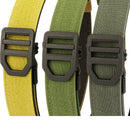 TUSHI 120cm Length Fashion Automatic Buckle Military Tactical Belt Thick Canvas Webbing Outdoor Shooting Waistband for Men Camping Hiking