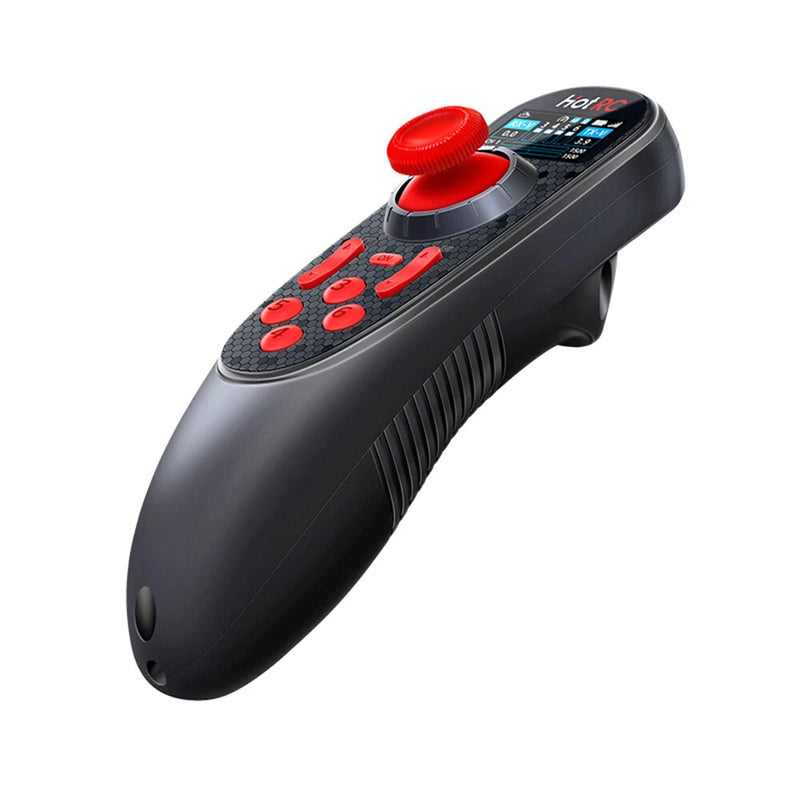 HOTRC DS650 2.4GHz 6CH FHSS Transmitter Color Display Built-in 3.7V 1500mAh Battery Radio Controller With Receiver for RC Car Boat Vehicle Models