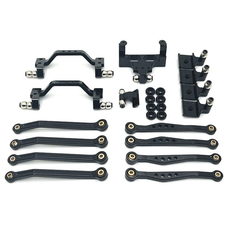 Upgraded Metal Part For WPL 1/16 C54 C54-1 C64-1 C74 C74-1 RC Car Pedal Tie Rod Shock Absorber Servo Seat Tie rod Seat Set RC Car Vehicle Model Accessories