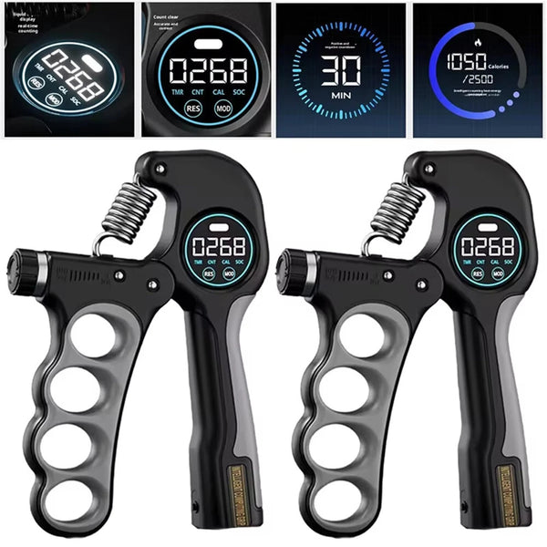 KALOAD 5-100Kg Adjustable Heavy Hand Grip Exercise Strengthener Gripper Finger Expander Arm Wrist Forearm Trainers Fitness Steel Spring