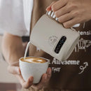 Bincoo 400ML/600ML Espresso Cup for Latte Art With Temperature Display Stainless Steel Latte Art Cup Professional Milk Foam Cup