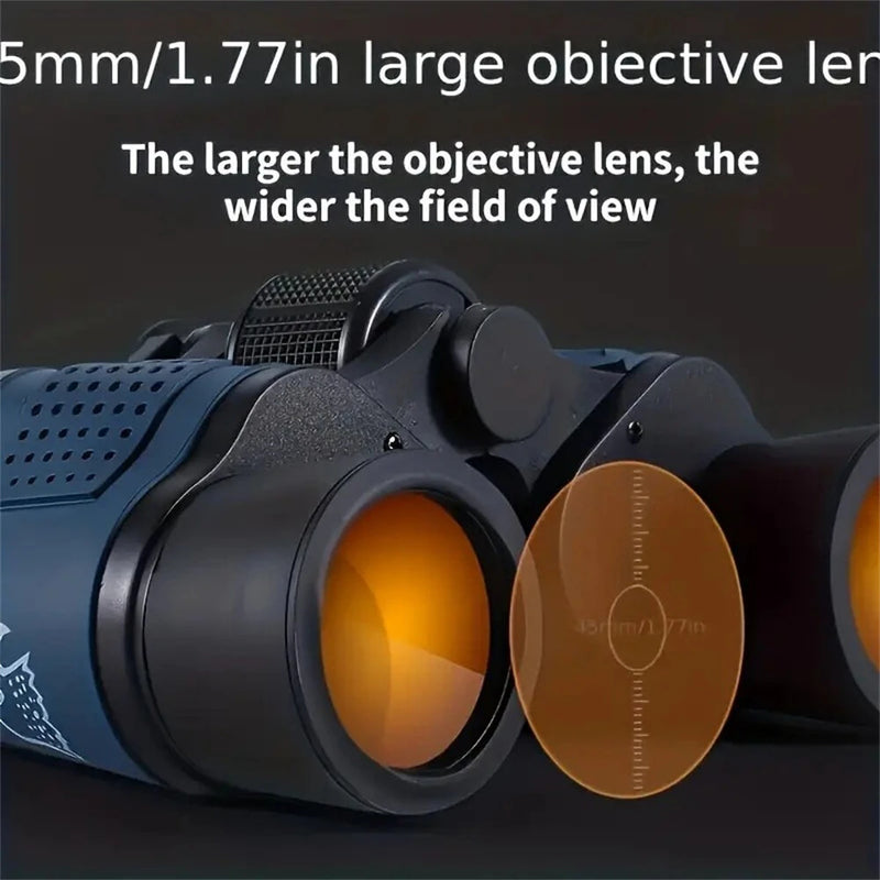 IPRee Camping Binoculars 60X60 Long Range HD High Power Telescope Tourism Binoculars Long Range Powerful Binoculars Hunting