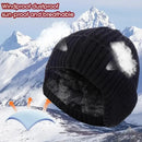 XANES Winter Bike Knitted Hat Outdoor Plush Warmth Cap Peaked Earmuff Fashion Casual Faux Fur Lined Bomber Hats Cycling Ear Protection