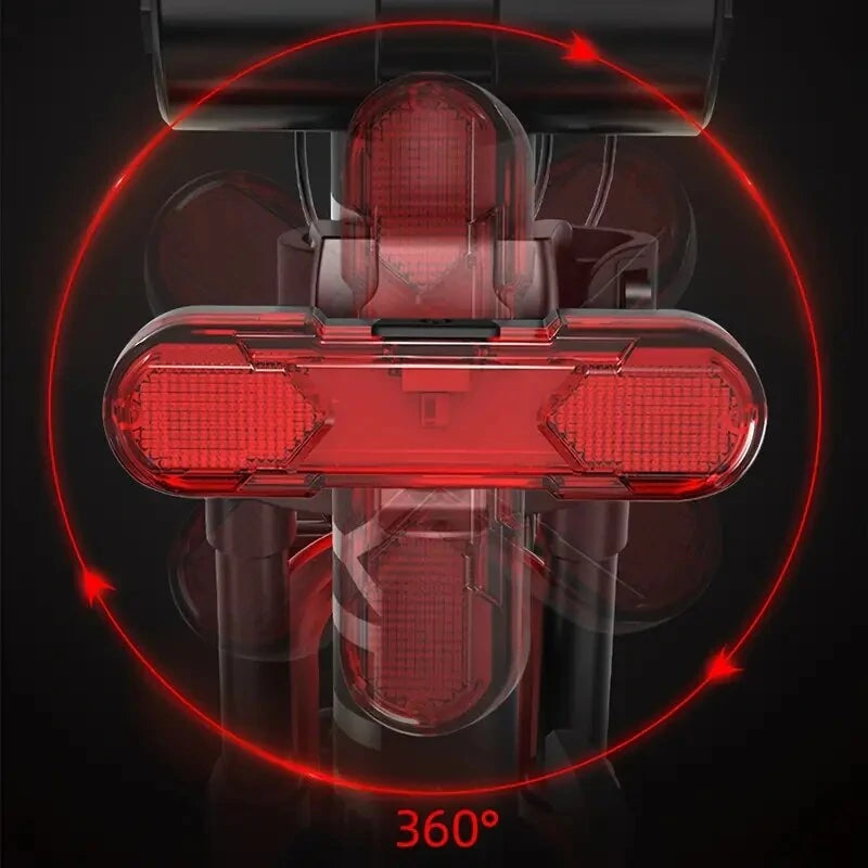 Bike Rear Light  USB Rechargeable Bicycle Tail Light For Cycling Helmet Backpack Safety Warning TailLight