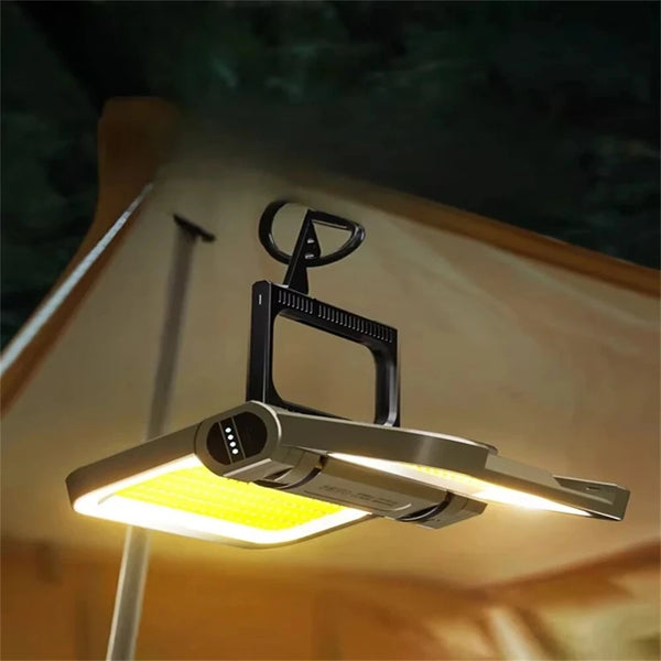 IPRee Outdoor Solar Charging 2000LM Emergency Light Long 5000mAh Battery Life, USB Charging Portable And Long-Lasting Illumination For Outdoor Folding Camping Tent Lights