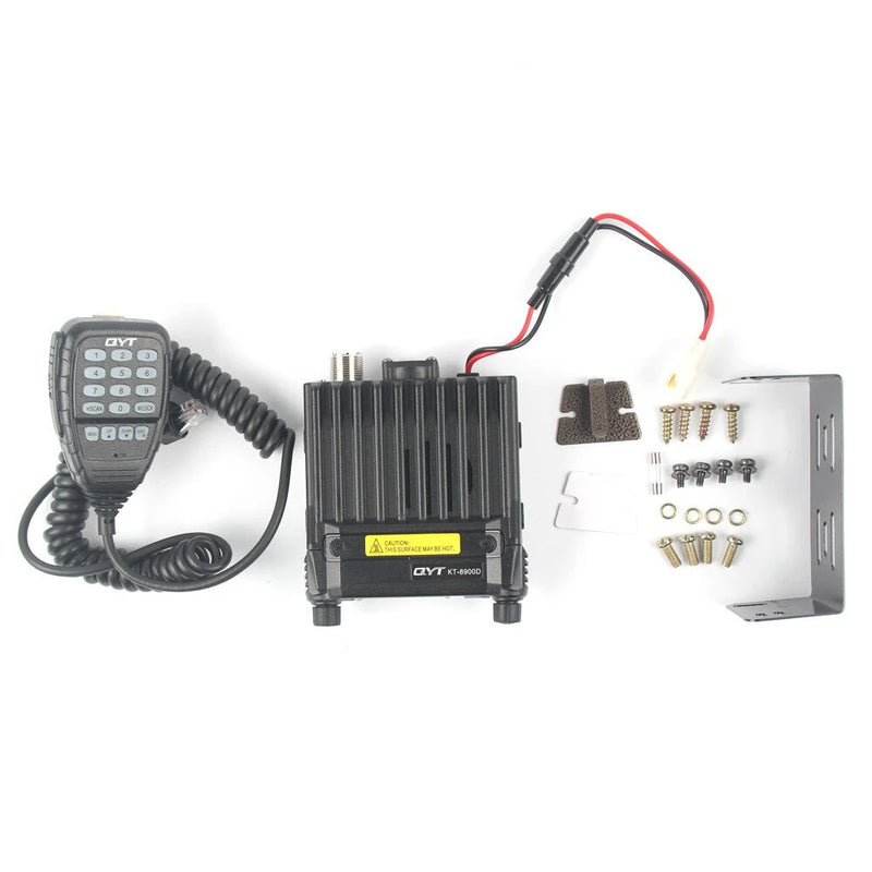 QYT KT-8900D 25W Walkie Talkie Dual Band VHF/UHF 136-174/400-480MHz Quad Car Mini Mobile Radio