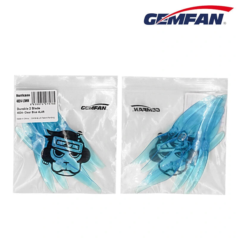 4Pairs/8 Pairs Gemfan Hurricane 4024 2-blade 4 Inch PC Propeller for 1408-1506 Brushless Motor RC Drone FPV Racing