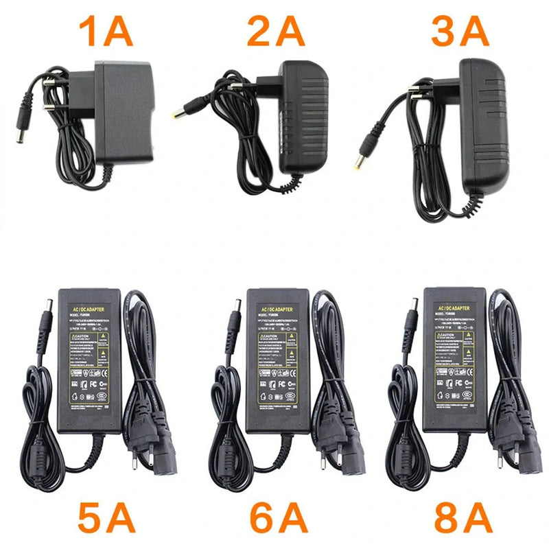 1PCS 24V Universal Power Supply Adapter AC 100-240V Input High Precision Output LED Driver Charger with Safety Features Energy Efficient