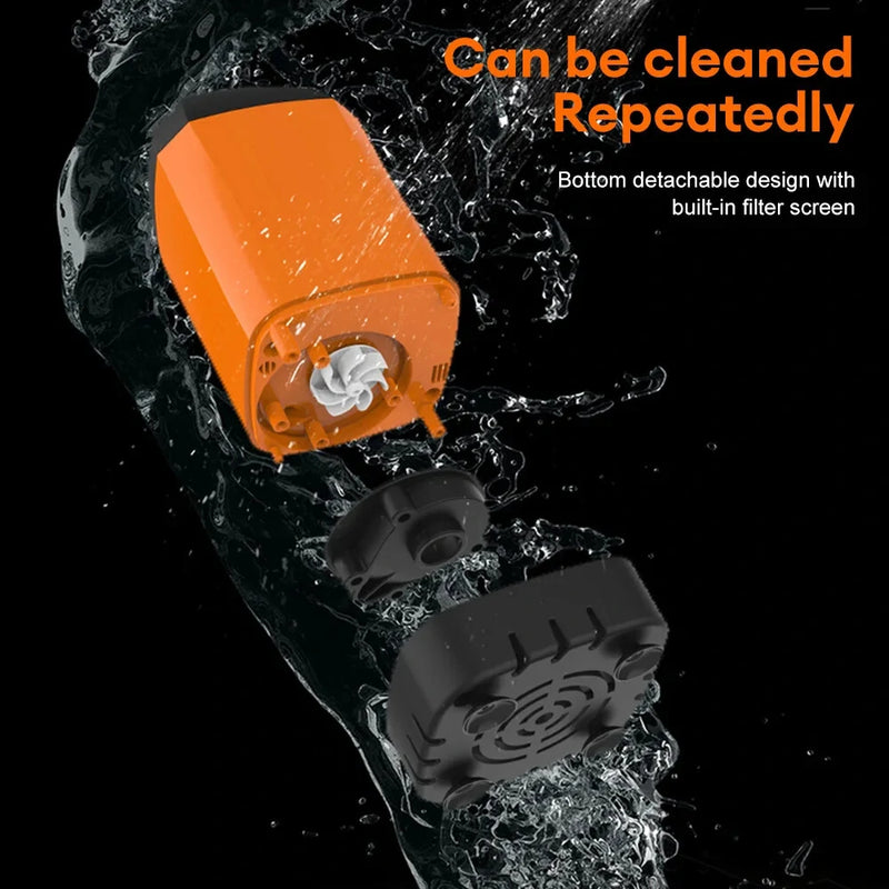 Portable Electric Shower Pump Outdoor Camping Shower IPX7 Waterproof with Digital Display for Camping Hiking Backpacking Travel