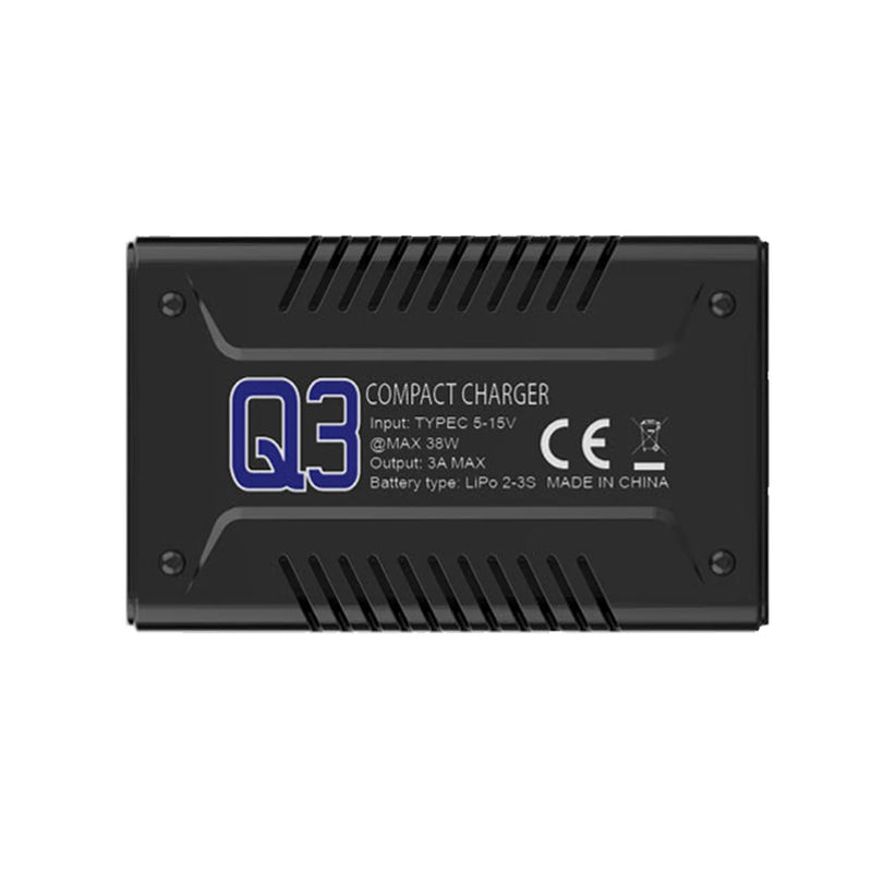 Q3 Boost 2.5A Portable High Current Balanced Charging Case Fast Charge with Type-C Input for MJX 16208 16209 14209 14210 14303 14302 14301 RC Car 2S 3S battery