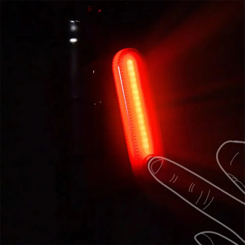 BIKIGHT Smart Bicycles Taillight 5 Modes Brightness 300mAh Battery Type-C Rechargeable Waterproof Warning Rear Light for Cycling