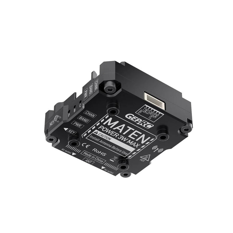 GEPRC MATEN 5.8G 3W 80CH VTX PRO Long Range Image Transmission FPV Transmitter Dual Mounting Holes IRC Tramp MMCX Antenna Supports OSD for FPV Racing Drones