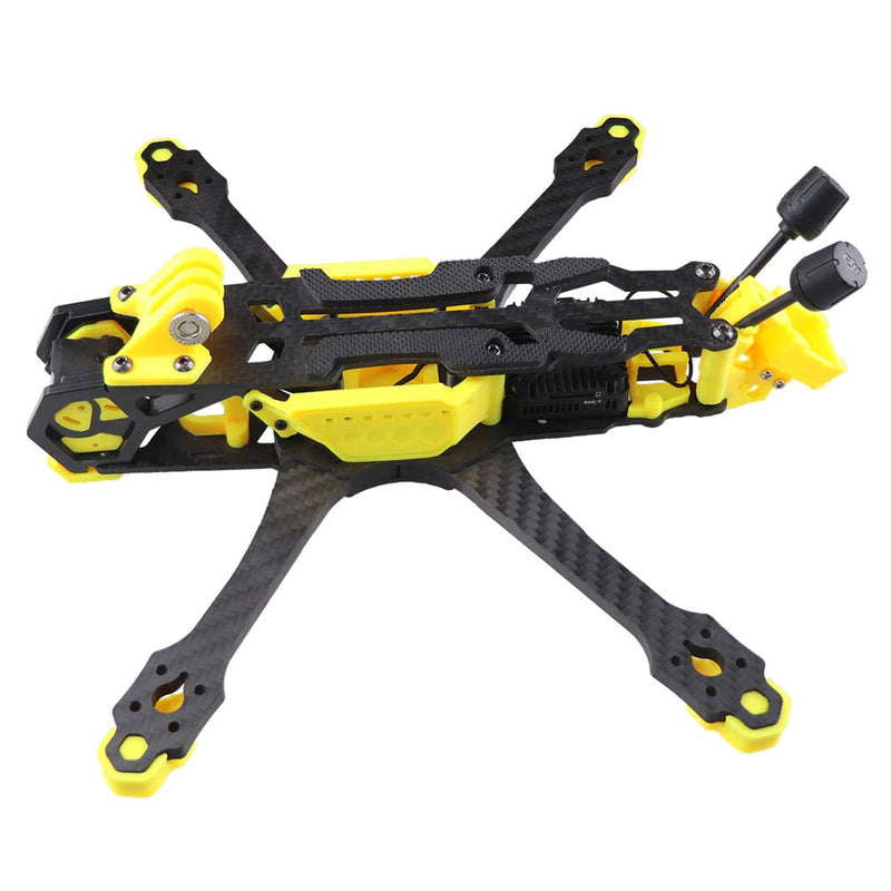 HSKRC S5 V2 227mm Wheelbase 5 Inch Carbon Fiber Frame Kit Compatible with DJI O4 / DJI O3 / Analog DIY RC FPV Racing Drones