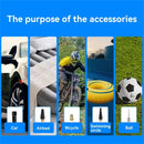 XANES 150PSI Portable Mini Smart Electric Inflator Pump 2000*2 mAh Digital Display USB Charging LED Light Multifunctional Tire Inflation Pump for Car Motorbike Bicycle Balls