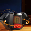 Portable Desktop Electric Flame Heater 1500W Mini Fast Heating PTC Ceramic Space Fireplace Winter Household Small Electric Heater