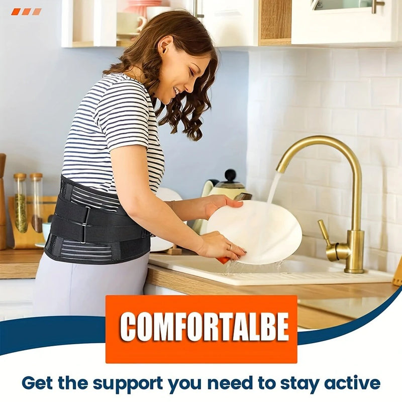 Sport Belt Comfort Anti-Skid Ergonomic Design Waist Spine Protection for Herniated Discs Sciatica Sports Injury Recovery with Lumbar Pad