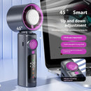 Tevorex High-Speed Handheld Cooling Fan 1-199 Adjustable Gear Violent Turbo Fan Digital Display Screen Desktop 4000mAh Portable Small Fan