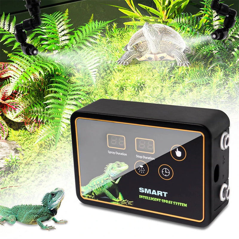 Reptile Intelligent Spray System Fogger Electronic Timer Terrarium Humidifier Automatic Mist Rainforest Kit Control Sprinkler