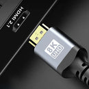 Bakeey 8K/60Hz 4K/120Hz HD2.1 Cable 48Gbps High Speed Audio Video Connector Cable HD-compatible 8K 4K Ultra HD Line 1M/2M/3M Long for Xbox PS5 TV Projector