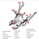 IPRee 25 In1 Multi-Functional Plier Portable Folding Pocket Outdoor Hiking Camping Tool Stainless Steel Tool For Home Machine Repairing