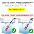 220V Immersion Water Heater 3000W Hot Tub Water Heater with Stainless Steel Shield and Hanging Head for Inflatable Pool Heater Home Tank Travel Winter Kids Pool