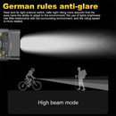 BIKIGHT Bike Headlight 1200mAh Battery Dual Distance Beam Design Waterproof 4 Light Modes Type-C Fast Charge Power Display Bicycle Front Light Flashlight for Cycling