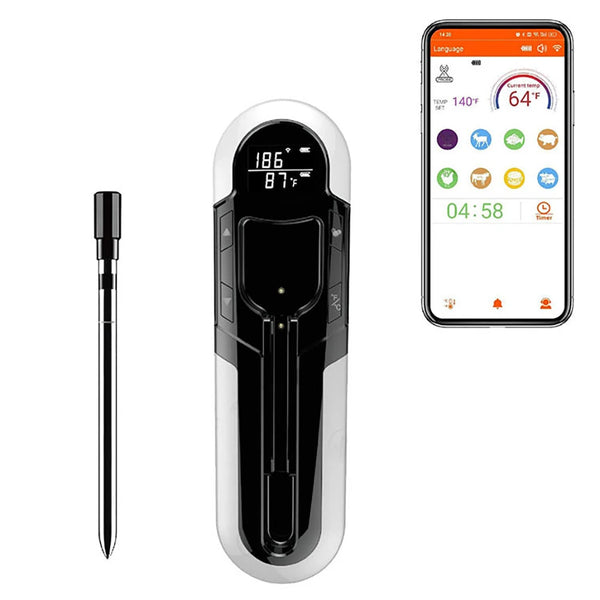 -4F to 212F Bluetooth Wireless Meat Steak Food Electronic Thermometer Grill Probe Smart Meat Food Kitchen Wireless Grill Thermometer