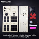 Solar Hut Windmill for Primary School Students Science Technology Small Production Experiment Children DIY Assembly Handmade Teaching Aids Building Toys