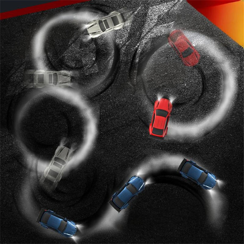 KFPLAN KF20 1/64 2.4G 4WD Drift RC Car Mini Race LED Light Radio Control High-Speed Motor Full Proportional On-Road Racing Vehicle Model Boys Gifts Desktop Toys