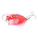 ZANLURE 8PCS Perch Insect Fishing Lures 6.4g 4cm Treble Barb Hooks Artificial Bait for Fishing