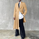 INCERUN Mens Asymmetrical Hem Long-Sleeve Blazer Fashion Solid Color Design Party Casual Blazer for Male S 5XL