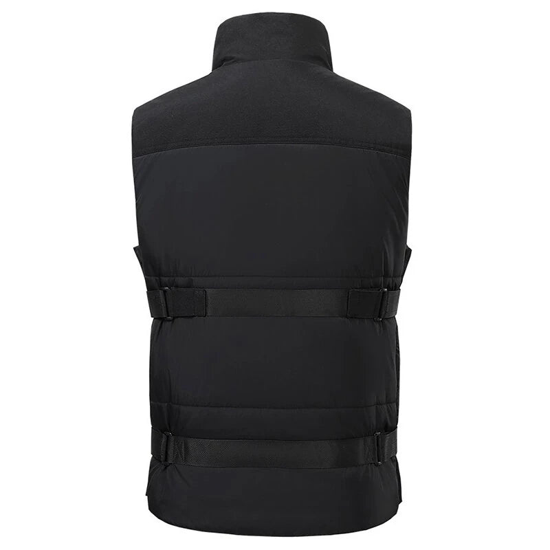 TENGOO HZV-04 4 Areas Heated Vest Men Women  Adjustable Size USB Electric Self Heating Vest Warming Waistcoat Heated Jacket Washable Thermal Winter Clothes