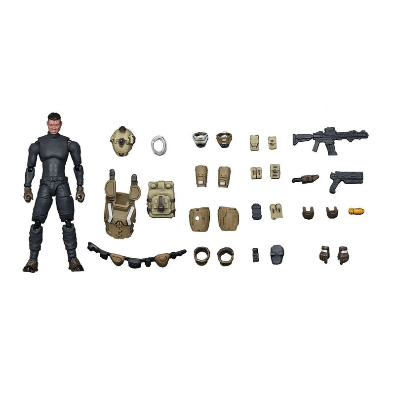 JOYTOY 1/25 XS-01 XS-02 XS-03 Night Raid Pilot / Assault Pilot / Tactical Night Raid Pilot Model Applicable for Eachine E220S MD500 RC Helicopter(Not Include the RC Helicopter)