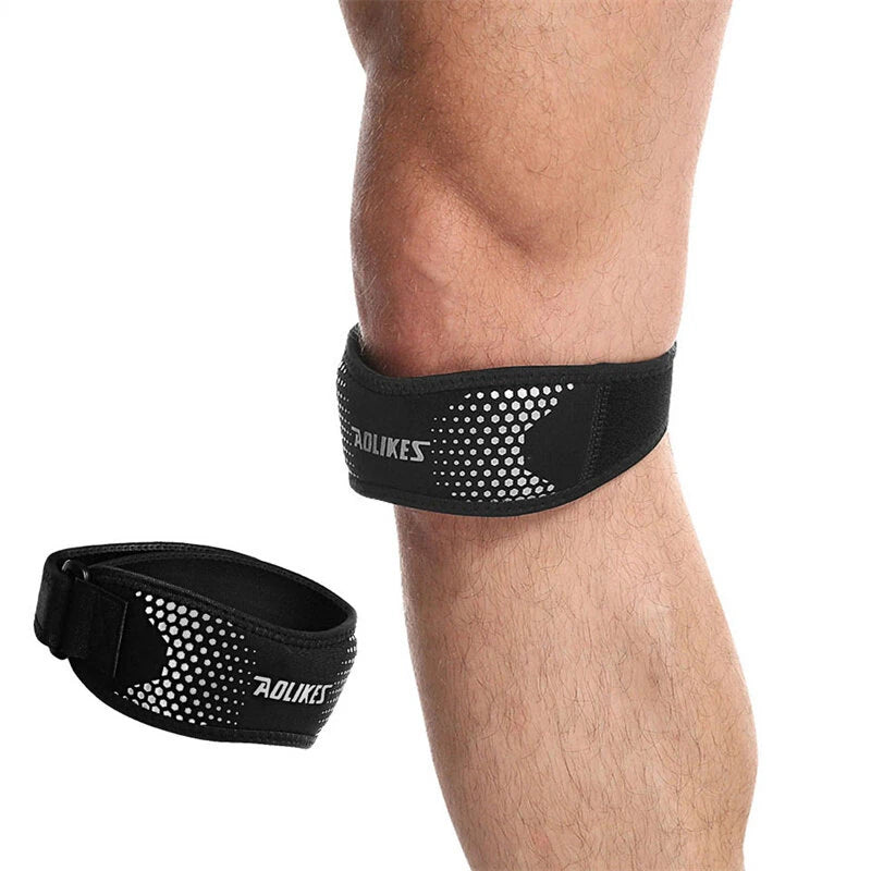 AOLIKES 1PCS Adjustable Knee Pad Knee Pain Relief Patella Stabilizer Support for Hiking Football Basketball Running Sport