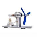 Stirling Engine Model with Fan Blades Physics Experiment Science Discovery Production Invention DIY Project Part Gift Collection Toys