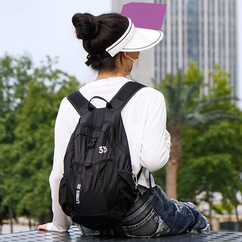 IPRee Ultralight Foldable Backpack,Waterproof Hiking Pack for Trekking Travel,Compact Long-lasting Small Bag with Adjustable Straps