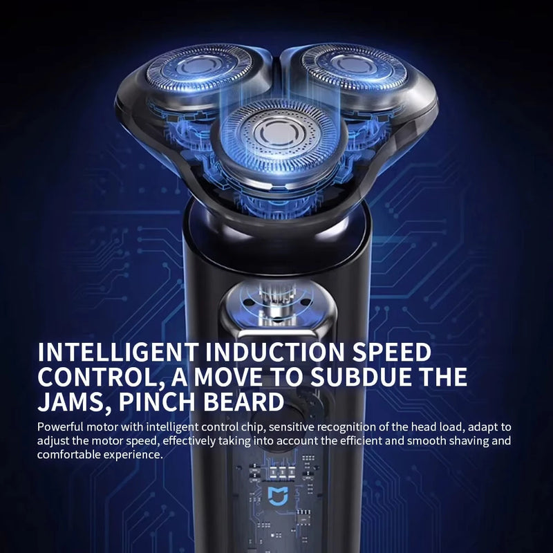 XIAOMI MIJIA S301 Men's Electric Shaver Beard Trimmer Machine Shaving Portable Flex Razor IPX7 Washable Trimer Ceramic Blade