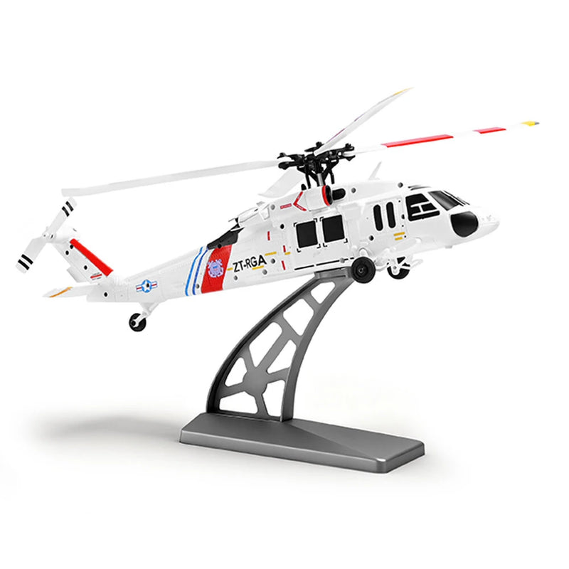 XK K270 UH-60L 2.4G 4CH Optical Flow Positioning Brushless Motor Flybarless RC Helicopter RTF